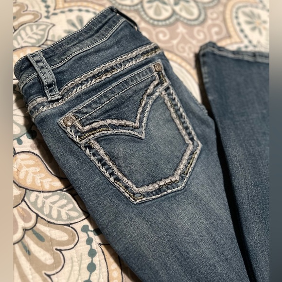 Shyanne denim boot cut jeans 31 31x34 thick stitch Boot Barn 👢tall long shayanne - Picture 11 of 11